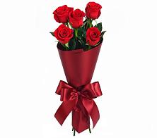 Букет 5 Красных роз Эдлесс Лав в Российском Краснодарский край