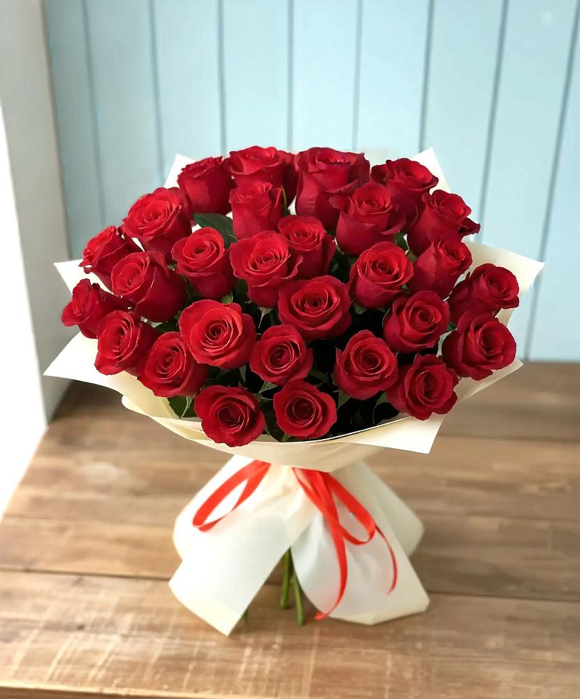 Букет 29 Красных роз в Российском Краснодарский край