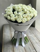 Букет 35 Белых роз в Российском Краснодарский край