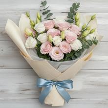 Букет цветов из:  Лизиантусы #REPLACE_PRED# Российском Краснодарский край