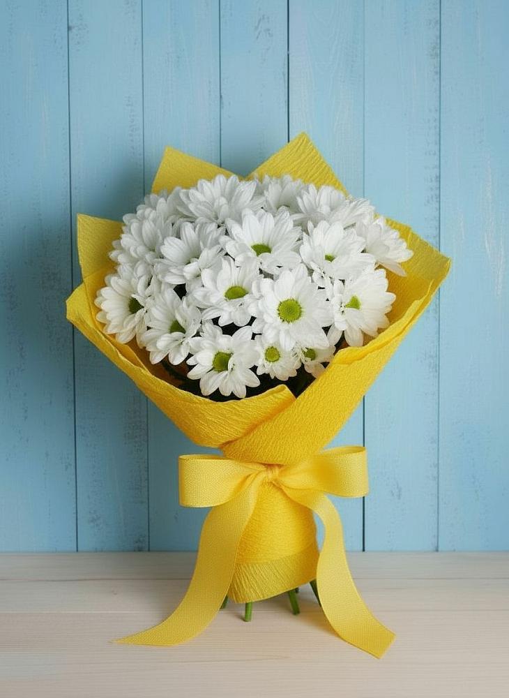 Букет цветов из: Хризантемы в Российском Краснодарский край