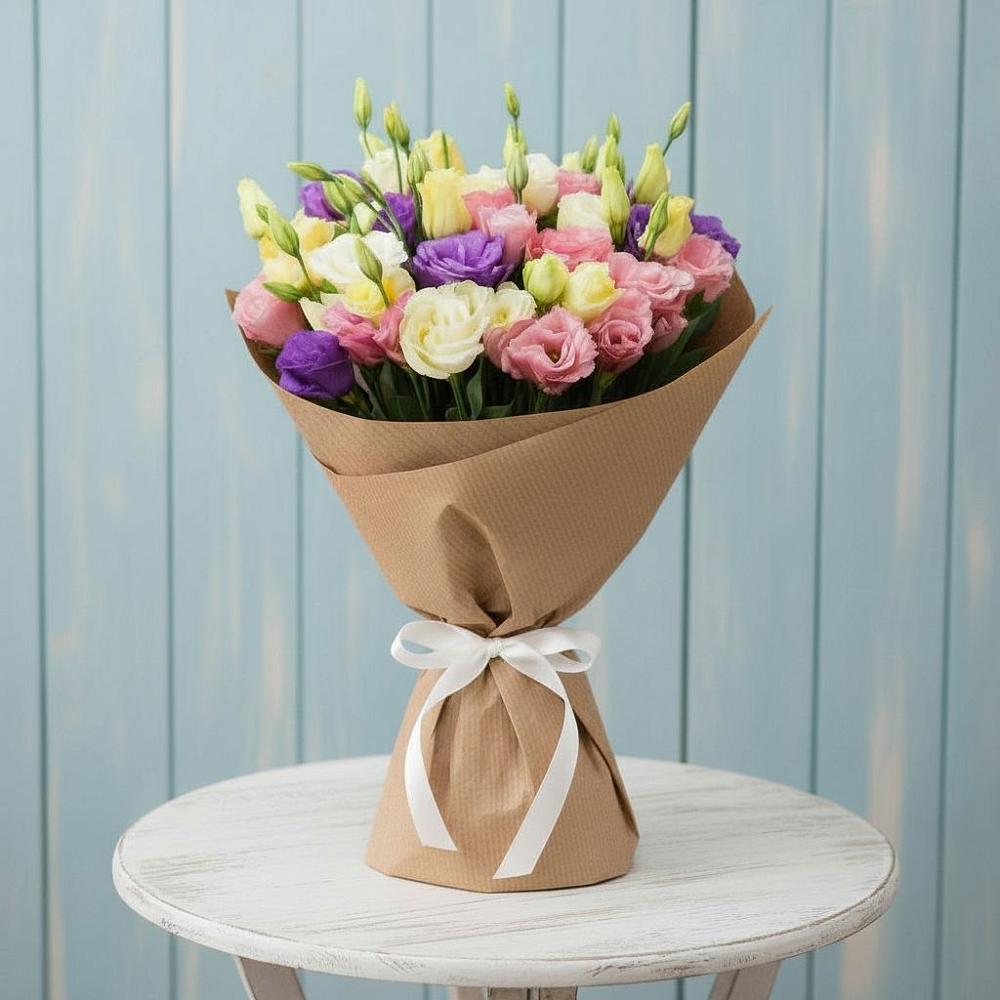 Букет цветов из: Лизиантусы в Российском Краснодарский край