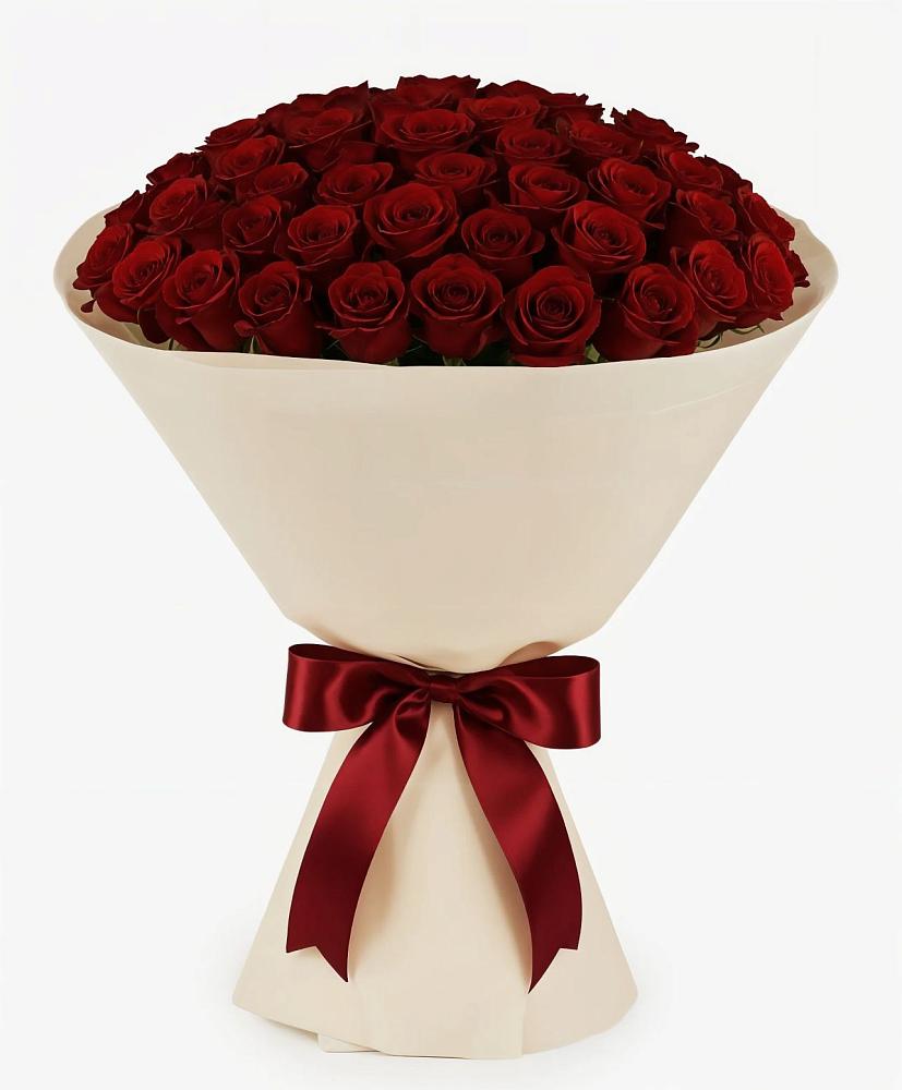 Букет 101 Бордовая роза Блэк Бакарра в Российском Краснодарский край