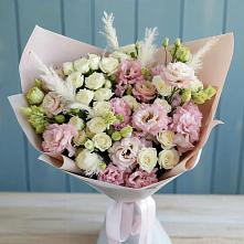 Букет цветов из:  Альстромерии и Розы в Российском Краснодарский край